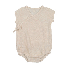 Lilette Leaf Trail Romper - Cream/Pink