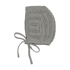 Lilette Crochet Knit Bonnet - Light Blue