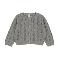 Lilette Crochet Knit Shrug - Light Blue
