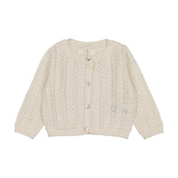 Lilette Crochet Knit Shrug - Cream