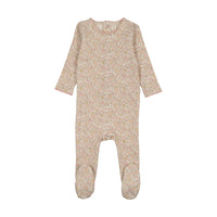 Lilette Liberty Floral Footie - Cream/Pink