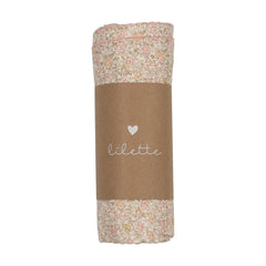 Lilette Liberty Print Muslin Swaddle - Cream/Pink