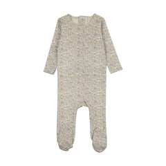 Lilette Liberty Floral Footie - Cream/Blue