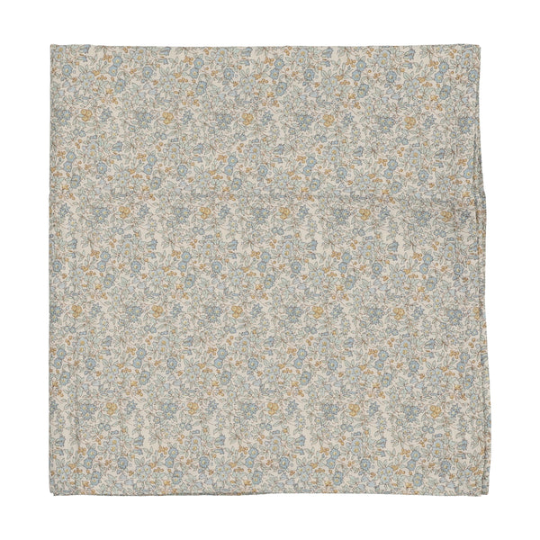 Lilette Liberty Print Muslin Swaddle - Cream/Blue