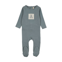 Lilette Graphic Tag Footie - Ocean