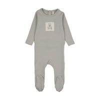 Lilette Graphic Tag Footie - Pale Blue