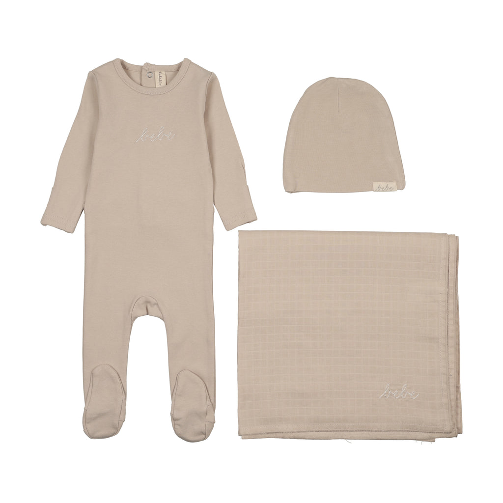 Lilette Take Me Home Bebe Layette Set - Oat | Buttons Bebe