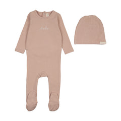 Lilette Take Me Home Bebe Footie Set - Dusty Pink
