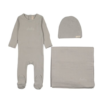Lilette by Lil Legs Pale Blue Lilette Take Me Home Bebe Layette Set