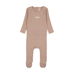 Lilette Floret Print Footie - Dusty Pink