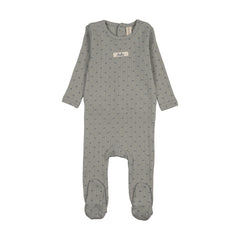 Lilette Floret Print Footie - Light Blue