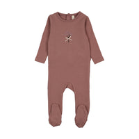 Lilette Bouquet Graphic Footie - Mauve