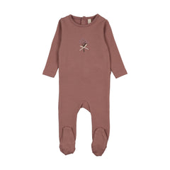 Lilette Bouquet Graphic Footie - Mauve