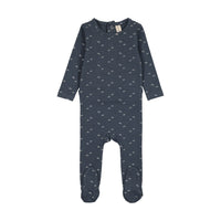 Lilette Paper Boat Footie - Off Navy