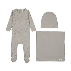 Lilette Paper Boat Layette Set - Pale Blue
