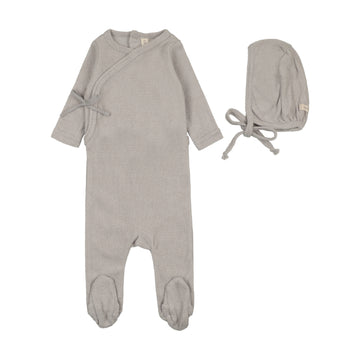 Lilette Terry Footie Set - Pale Blue