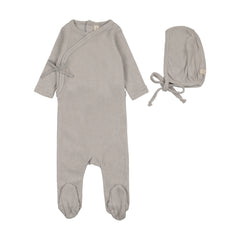 Lilette Terry Footie Set - Pale Blue