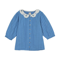 Analogie By Lil Legs Downtown Blouse - Fresh Blue