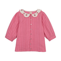 Analogie By Lil Legs Downtown Blouse - Fresh Pink