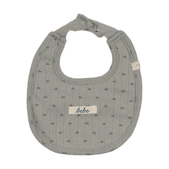 Lilette Floret Print Bib - Light Blue
