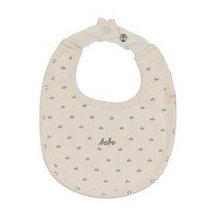 Lilette Floret Print Bib - Cream/Blue
