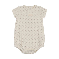 Lilette Floret Print Onesie - Cream/Pink