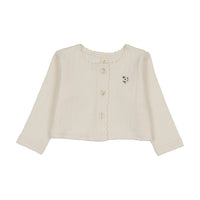 Lilette Floret Cardigan - Cream/Pink