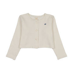 Lilette Floret Cardigan - Cream/Blue