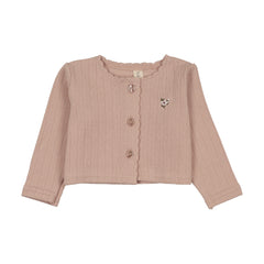 Lilette Floret Cardigan - Dusty Pink