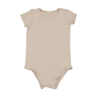 Analogie By Lil Legs BAMBOO SS ONESIE - Wheat