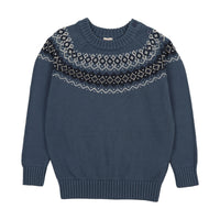 Analogy by Lil Legs Dried Blue Heirloom Knits Boy's Sweater
