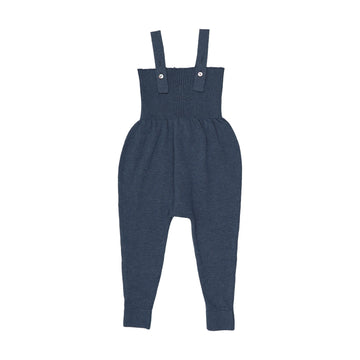 Analogy by Lil Legs Vintage Blue Signature Collection Knit Overalls