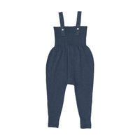 Analogy by Lil Legs Vintage Blue Signature Collection Knit Overalls