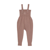 Analogy by Lil Legs Dried Rose Signature Collection Knit Overalls