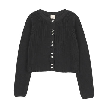 Analogy by Lil Legs Navy Signature Collection Fine Knit Cardigan