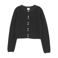 Analogy by Lil Legs Navy Signature Collection Fine Knit Cardigan