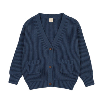 Analogy by Lil Legs Vntg Blue Heath Signature Collection Grandpa Cardigan