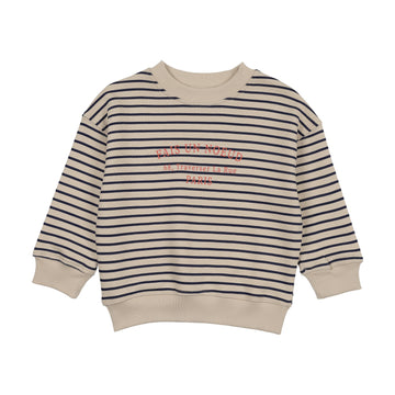 Analogy by Lil Legs Stripe Print Lil People Bold Boy Stripe Sweatshirt