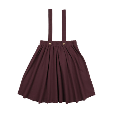 Lil Legs Plum Wardrobe Staples Suspender Skirt