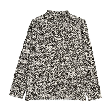 Analogy by Lil Legs Black/Cream/Pr Wardrobe Staples Printed Mockneck