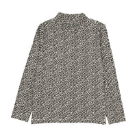 Analogy by Lil Legs Black/Cream/Pr Wardrobe Staples Printed Mockneck