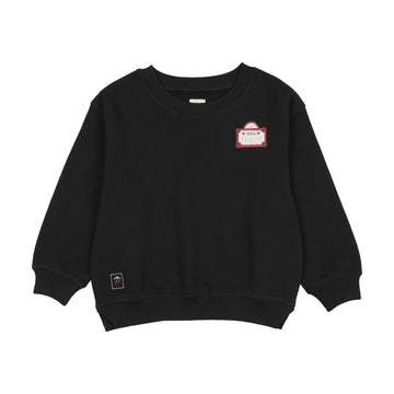 Analogy by Lil Legs Black Mon Paris Girls Sweatshirt