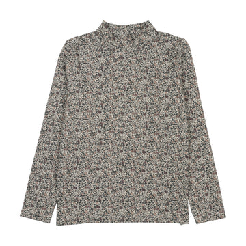 Analogy by Lil Legs Vntg Prpl Print Wardrobe Staples Printed Mockneck