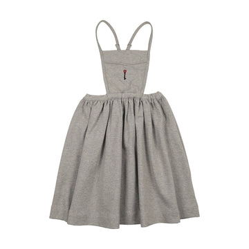 Analogy by Lil Legs Light Gray Heather Limited Capsule Bib Jumper