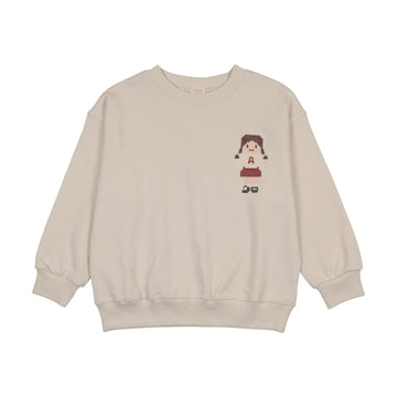 Analogy by Lil Legs Ivory Lil People Doll Sweatshirt