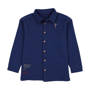 Analogy by Lil Legs Bellwether Blue Limited Capsule Long Sleeve Shirt-Boys
