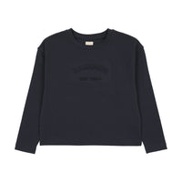 Analogy by Lil Legs Navy Denim Day Girls Boxy Tee