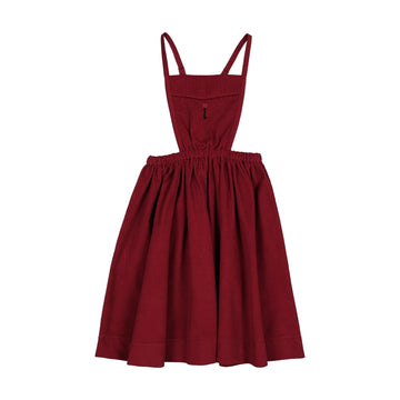 Analogy by Lil Legs Deep Red Limited Capsule Bib Jumper