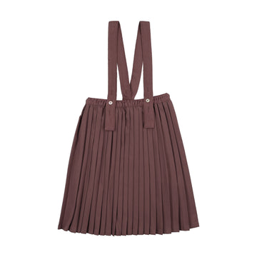Analogie by Lil Legs Vintage Purple Signature Collection Knife Pleated Suspender Skirt