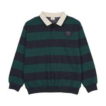 Analogy by Lil Legs Varsity/Nv Grn Fan Club Polo Sweatshirt